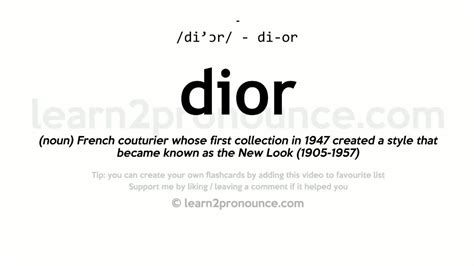 dior meaning in french|Dior name meaning.